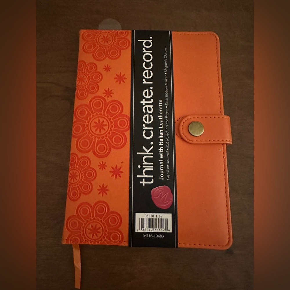 Orange Patterned Journal by Markings